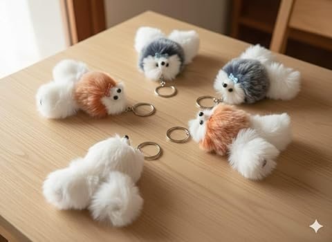 Pocket Puppy Keychain Plush — Soft Toys at Dwarkesh Gifts & Cards, Vadodara